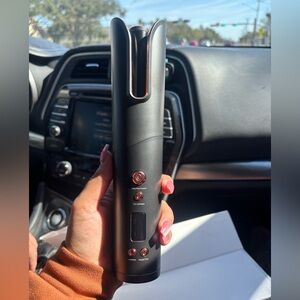Black Rose Gold Cordless Hair Curler
